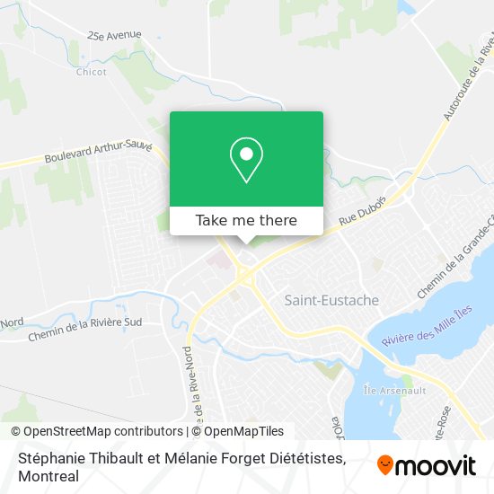 Stéphanie Thibault et Mélanie Forget Diététistes map