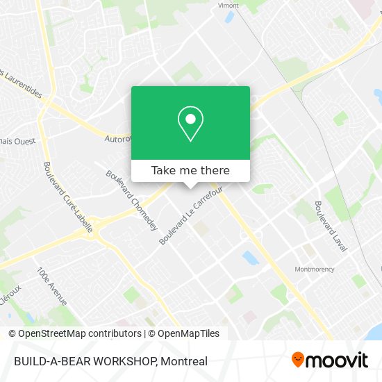 BUILD-A-BEAR WORKSHOP map