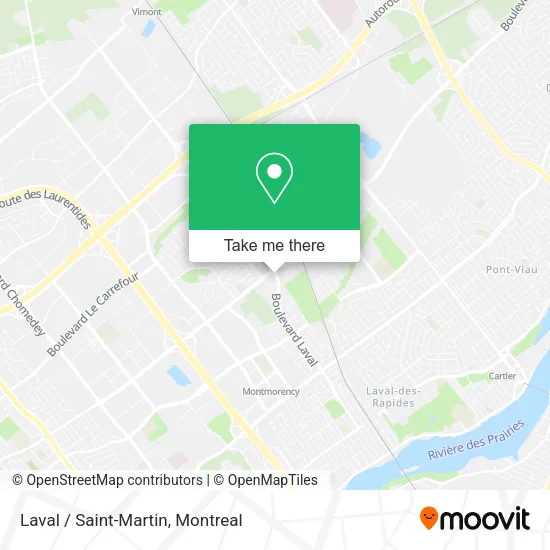 Laval / Saint-Martin map