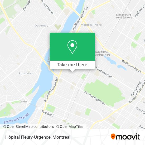 Hôpital Fleury-Urgence map