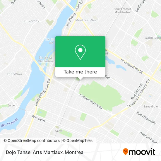 Dojo Tansei Arts Martiaux map