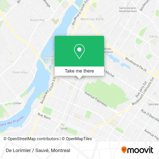 De Lorimier / Sauvé map