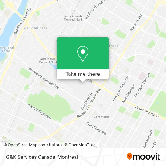 G&K Services Canada map