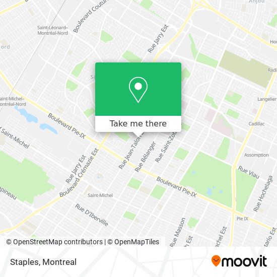 Staples map