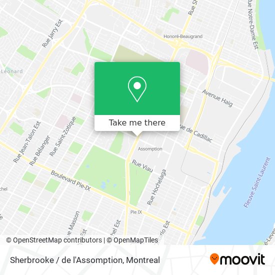 Sherbrooke / de l'Assomption map