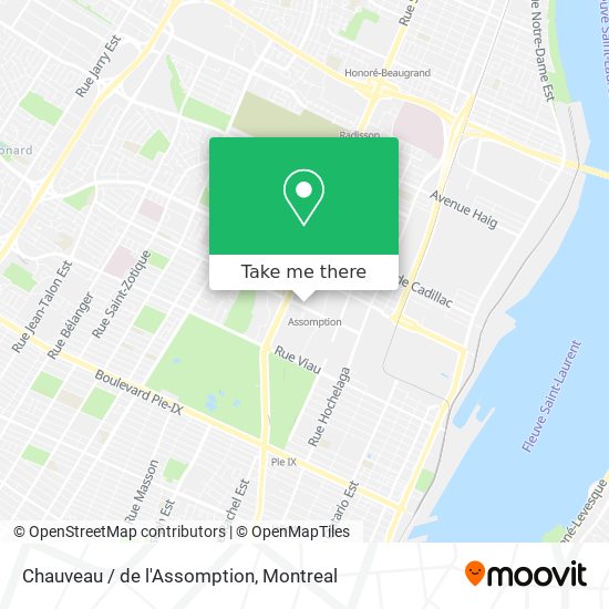 Chauveau / de l'Assomption map