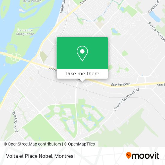 Volta et Place Nobel map