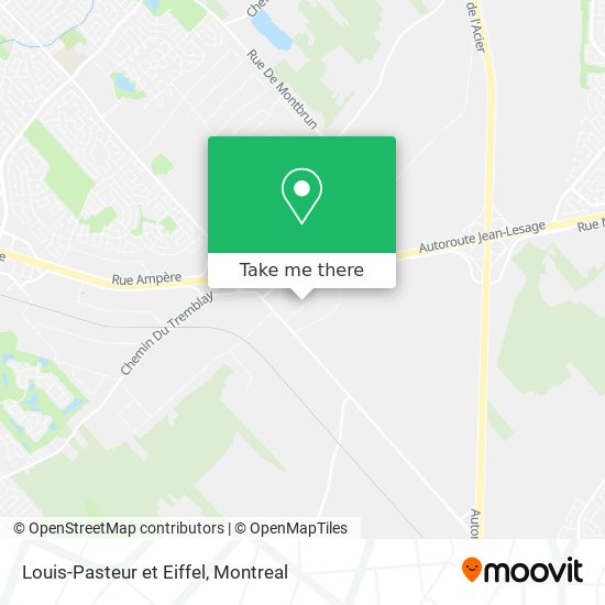 Louis-Pasteur et Eiffel map
