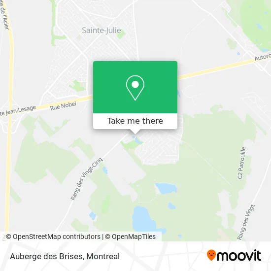 Auberge des Brises map