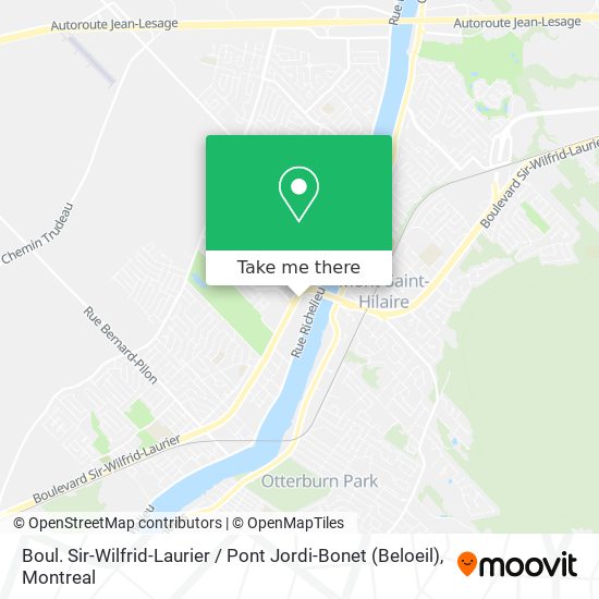 Boul. Sir-Wilfrid-Laurier / Pont Jordi-Bonet (Beloeil) map