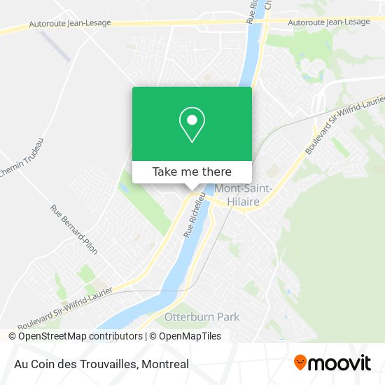 Au Coin des Trouvailles map