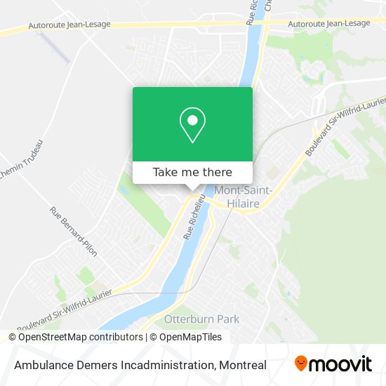 Ambulance Demers Incadministration map