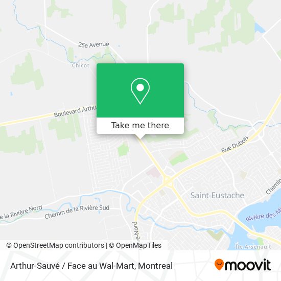 Arthur-Sauvé / Face au Wal-Mart map
