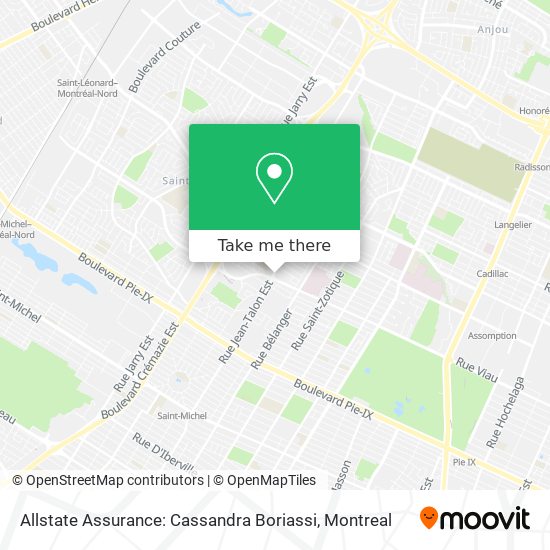 Allstate Assurance: Cassandra Boriassi map