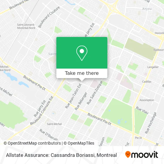 Allstate Assurance: Cassandra Boriassi map