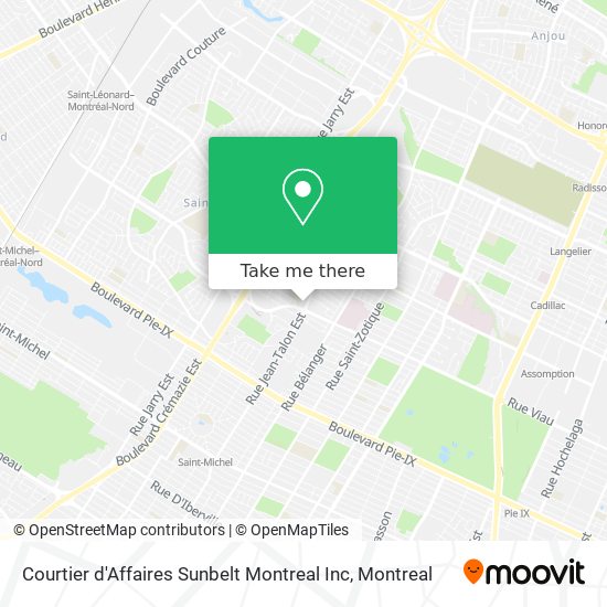 Courtier d'Affaires Sunbelt Montreal Inc map