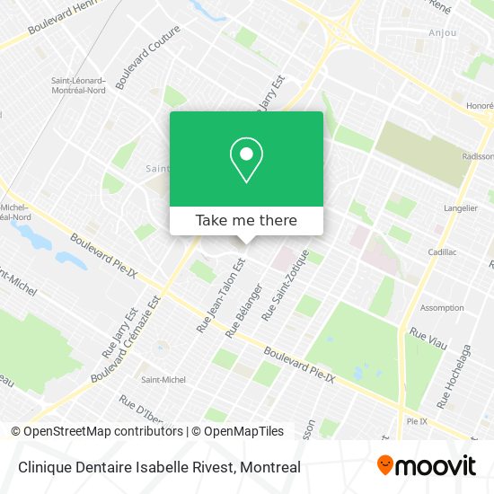 Clinique Dentaire Isabelle Rivest map