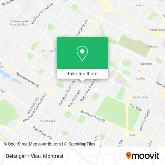 Bélanger / Viau map