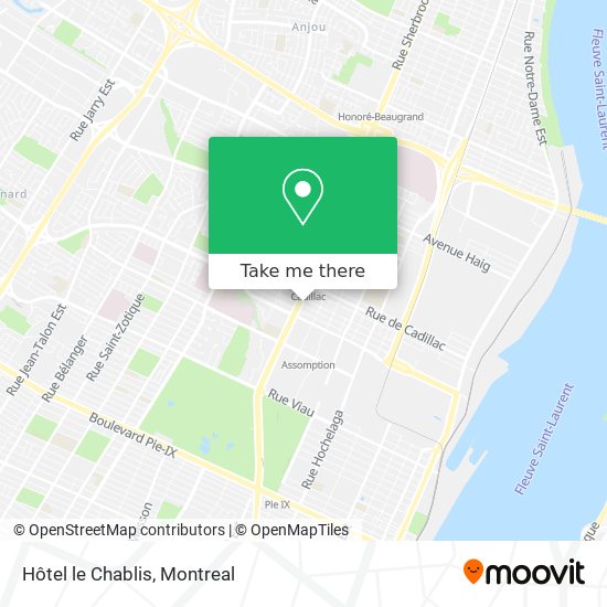 Hôtel le Chablis map