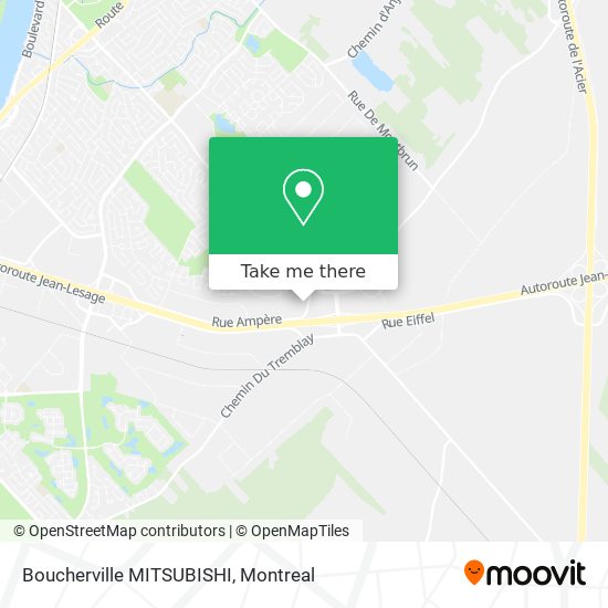 Boucherville MITSUBISHI map