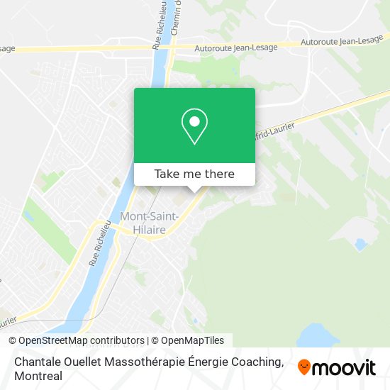 Chantale Ouellet Massothérapie Énergie Coaching map