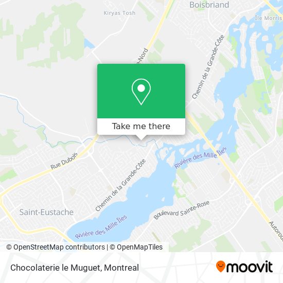 Chocolaterie le Muguet map