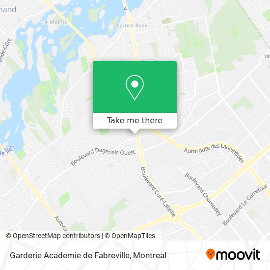 Garderie Academie de Fabreville map