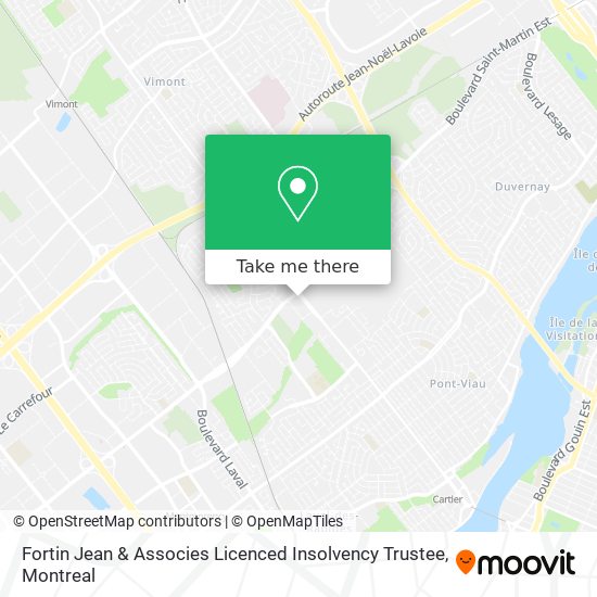 Fortin Jean & Associes Licenced Insolvency Trustee map