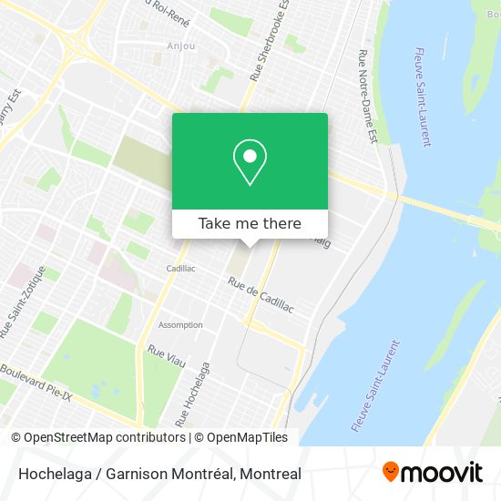 Hochelaga / Garnison Montréal map