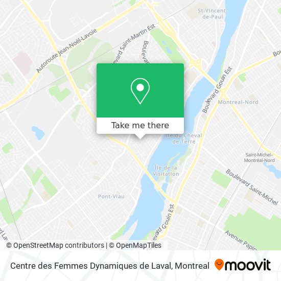 Centre des Femmes Dynamiques de Laval map
