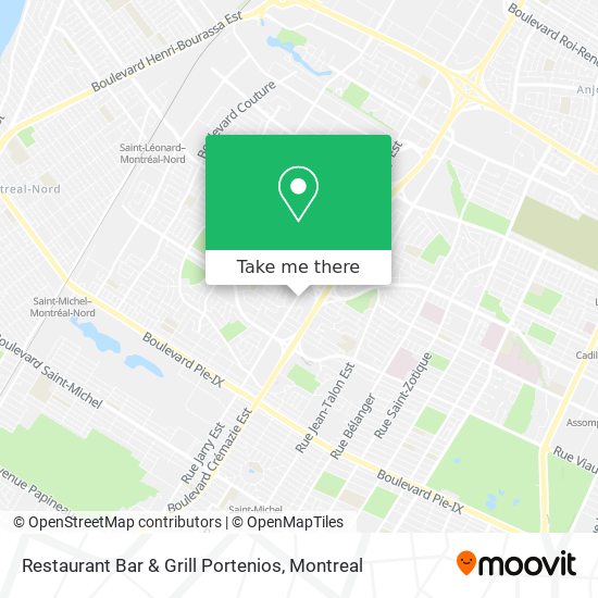 Restaurant Bar & Grill Portenios map