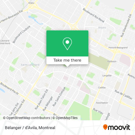 Bélanger / d'Avila map