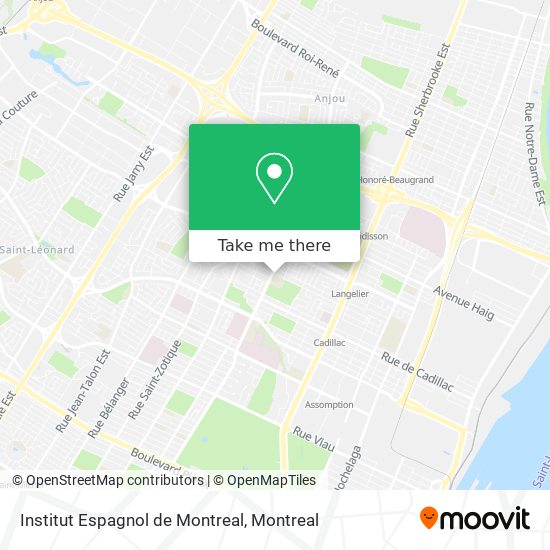 Institut Espagnol de Montreal map