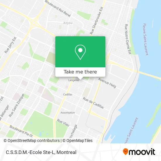 C.S.S.D.M.-Ecole Ste-L map