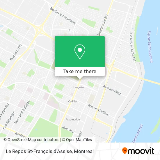 Le Repos St-François d'Assise map