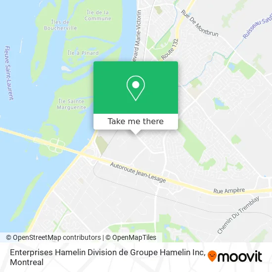 Enterprises Hamelin Division de Groupe Hamelin Inc map