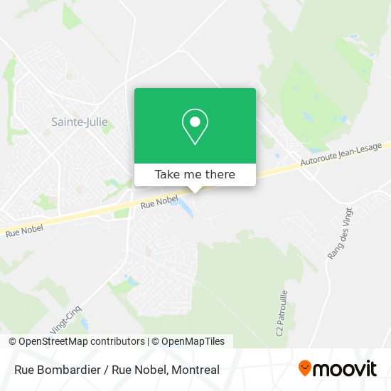 Rue Bombardier / Rue Nobel map