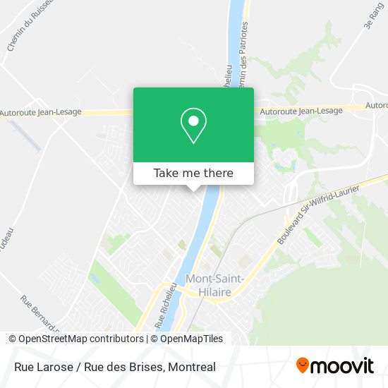 Rue Larose / Rue des Brises map