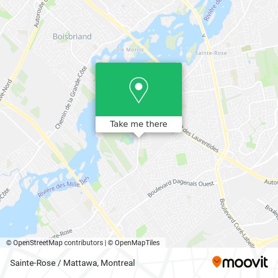 Sainte-Rose / Mattawa map