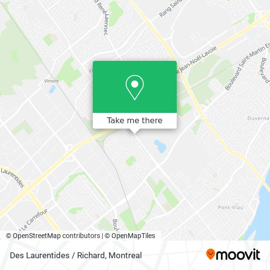 Des Laurentides / Richard map
