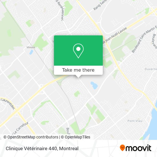 Clinique Vétérinaire 440 map