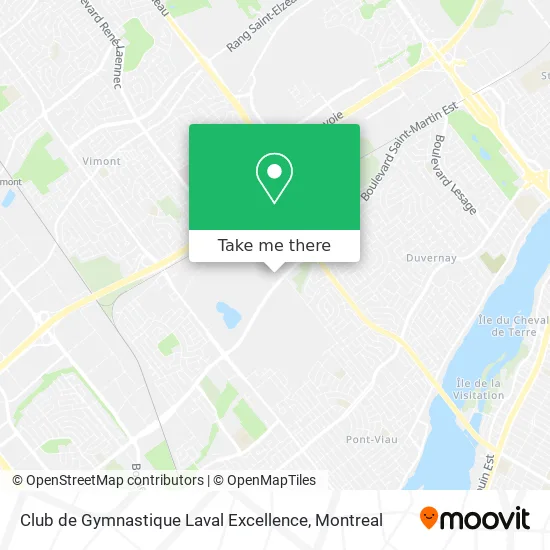 Club de Gymnastique Laval Excellence map