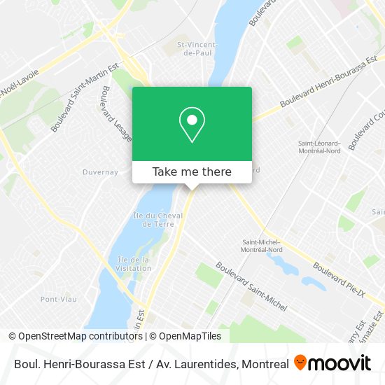 Boul. Henri-Bourassa Est / Av. Laurentides map