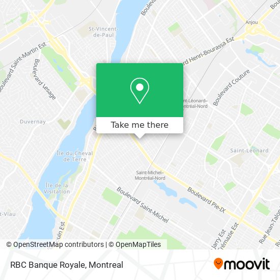 RBC Banque Royale map