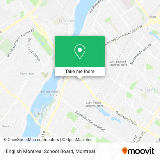 English Montreal School Board map