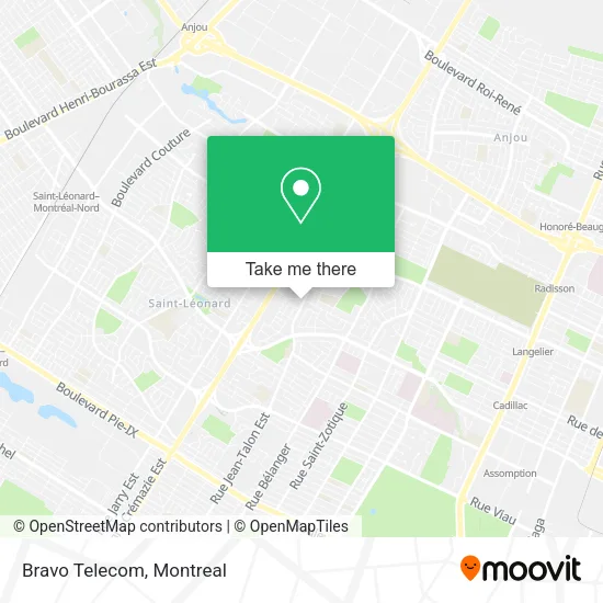 Bravo Telecom map