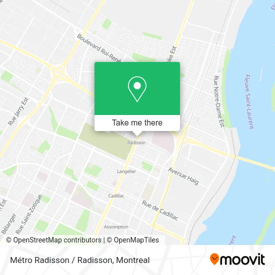 Métro Radisson / Radisson map