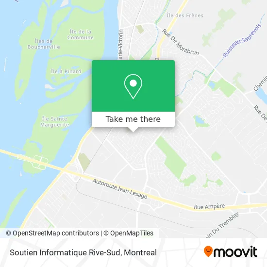 Soutien Informatique Rive-Sud map