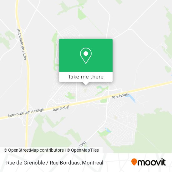Rue de Grenoble / Rue Borduas map