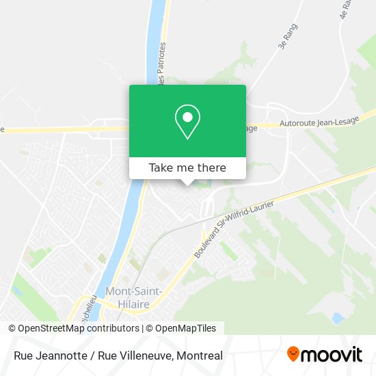 Rue Jeannotte / Rue Villeneuve map